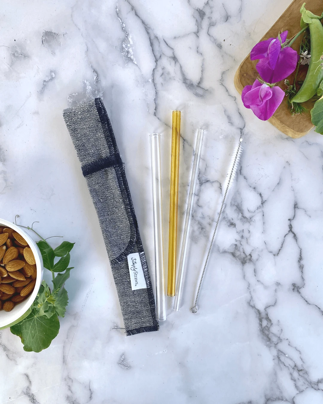 Simply Straws Glass Straw Sleeve Set 5 Simply Straws Glass Straw Sleeve Set - Image 5