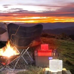 Collapsable Solar-Powered Lantern SolarPuff™ In Warm White -Zero Waste Store solight solarpuff solar lantern origami collapsible lamp in warm white 31387078819951