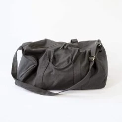 Organic Cotton Canvas Duffle Bag -Zero Waste Store terra thread bumi eco duffel bag 30403615621231