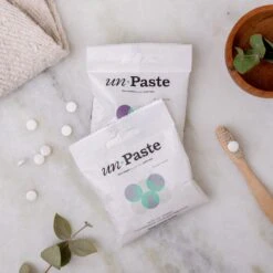 Unpaste Tooth Tabs - Zero Waste Toothpaste - With OR Without Fluoride, Vegan, Compostable -Zero Waste Store unpaste unpaste tooth tabs zero waste toothpaste with fluoride vegan compostable 33310936531055