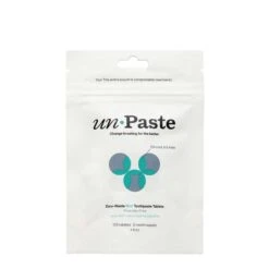 Unpaste Tooth Tabs - Zero Waste Toothpaste - With OR Without Fluoride, Vegan, Compostable -Zero Waste Store unpaste without fluoride unpaste tooth tabs zero waste toothpaste with or without fluoride vegan compostable 1176150022
