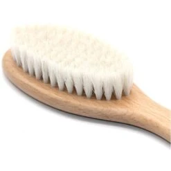 Baby Hair Brush -Zero Waste Store zefiro beechwood baby hair brush 33326568341615