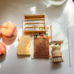 Cellulose Kitchen Sponges -Zero Waste Store zero waste club biodegradable sponges zero waste sponges biodegradable 100 wood pulp 2 sponges 30220070617199