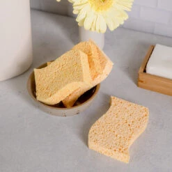 Cellulose Kitchen Sponges -Zero Waste Store zero waste club biodegradable sponges zero waste sponges biodegradable 100 wood pulp 2 sponges 31137932083311