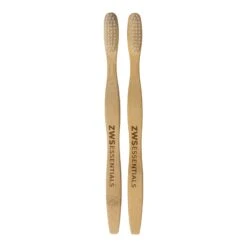 Bamboo Toothbrush -Zero Waste Store zero waste store bamboo toothbrush adult zero waste toothbrush plastic free compostable castor bean bristles 30604110626927
