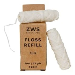Silk Floss - Zero Waste Dental Floss, 30m, Biodegradable, Refillable 11 Silk Floss - Zero Waste Dental Floss, 30m, Biodegradable, Refillable -Zero Waste Store zero waste store silk floss refill 2 pack silk floss zero waste dental floss 30m organic biodegradable refillable 30523127169135