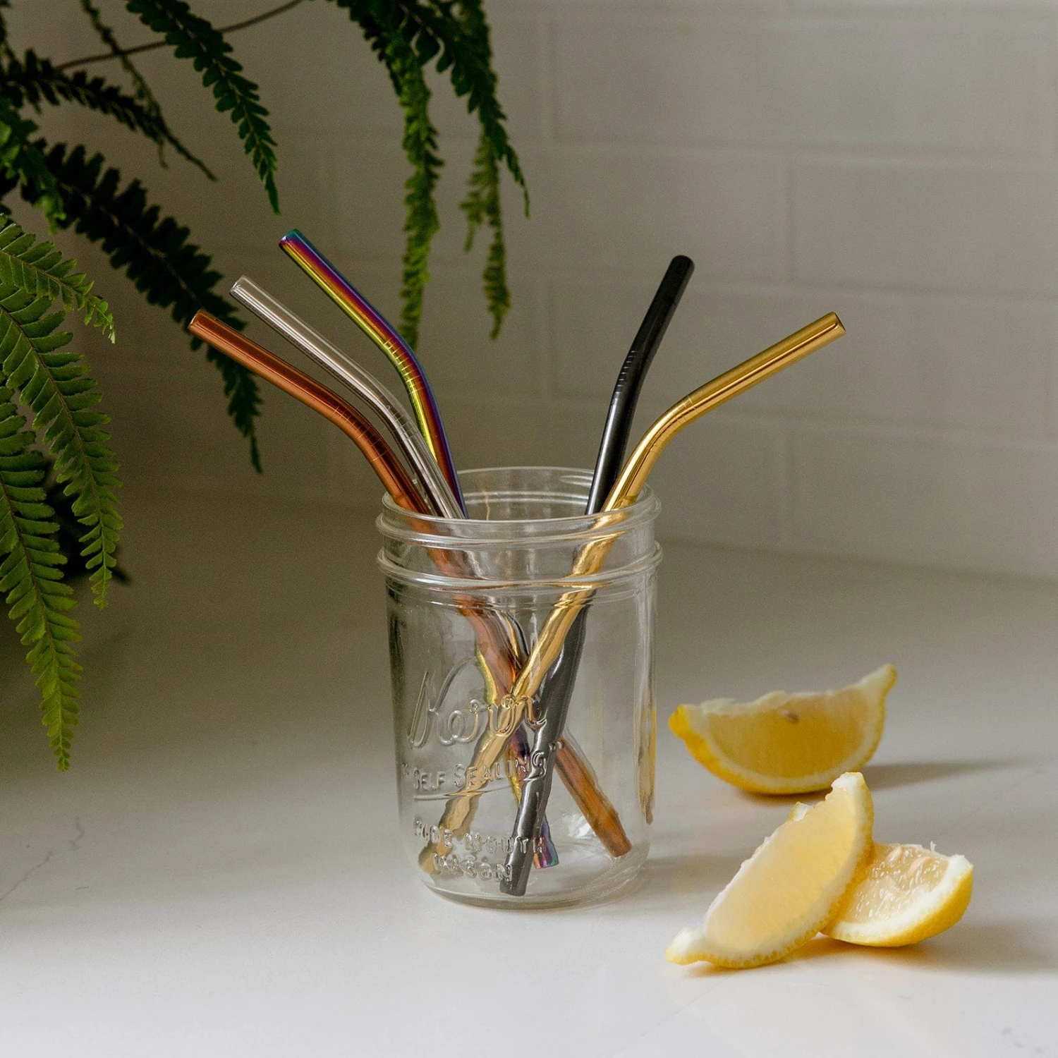Stainless Steel Straw - Straight, Bent, Or Boba Style 1 Stainless Steel Straw - Straight, Bent, Or Boba Style