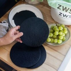 Countertop Compost Bin Replacement Filter Pack 6 Countertop Compost Bin Replacement Filter Pack -Zero Waste Store zws essentials 3 pack countertop compost bin replacement filter 52909941031281