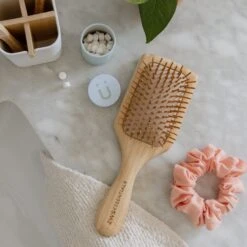 Bamboo Hair Brush -Zero Waste Store zws essentials bamboo hair brush zero waste hair brush plastic free 100 bamboo compostable 31997464739951