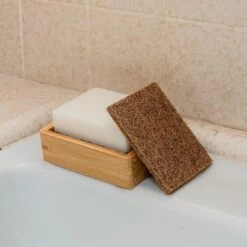 Coconut Kitchen Scrubber -Zero Waste Store zws essentials biodegradable coconut kitchen scourers 5 pack zero waste dish scrubber 32429230456943