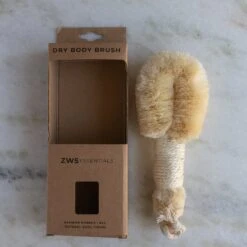 Dry Body Brush -Zero Waste Store zws essentials dry body brush sustainable body brush plastic free sisal bristles vegan 31820831260783