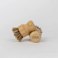 Pot Scrubber - Eco Friendly Scrub Brush, Bamboo, Plastic Free, Compostable -Zero Waste Store zws essentials pot scrubber eco friendly scrub brush bamboo plastic free compostable 59592761704817