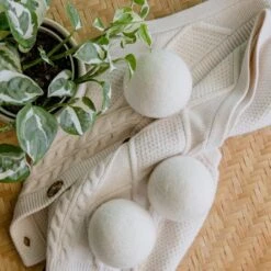 Reusable Wool Dryer Ball -Zero Waste Store zws essentials reusable wool dryer ball 32221260906607