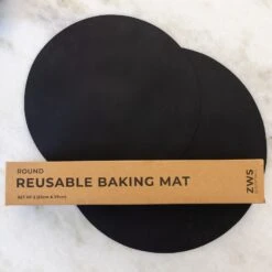 Silicone Baking Mat -Zero Waste Store zws essentials round 2 pack silicone baking mat 2 pack rectangle and round 32446005936239