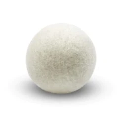 Reusable Wool Dryer Ball -Zero Waste Store zws essentials single reusable wool dryer ball 32038579077231