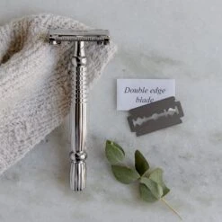 Zero Waste Safety Razor - Sustainable Razor - Single Blade, 10 Free Blades -Zero Waste Store zws essentials zero waste safety razor sustainable razor stainless steel single blade 10 free blades 31801480052847