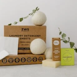 Laundry Detergent Sheets 8 Laundry Detergent Sheets -Zero Waste Store zws essentials zws essentials plastic free laundry detergent sheets 31077983387759